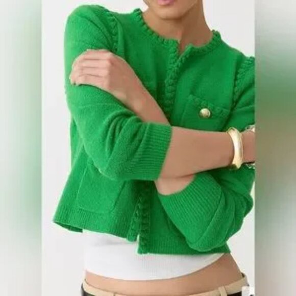 J. Crew Jackets & Blazers - J Crew Odette Sweater lady blazer jacket in cotton blend boucle